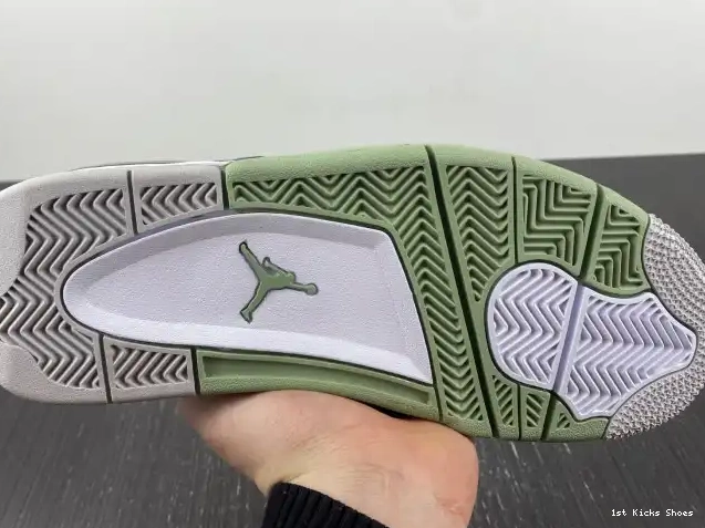 1st Kicks Air Jordan 4 Seafoam WMNS AQ9129-103 0523